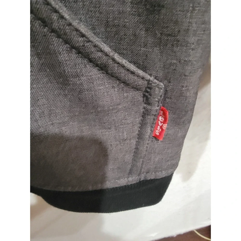 Levi's Men's Sherpa Lined Hooded Softshell Bomber Jacket Charcoal Gray Small - Picture 4 of 12